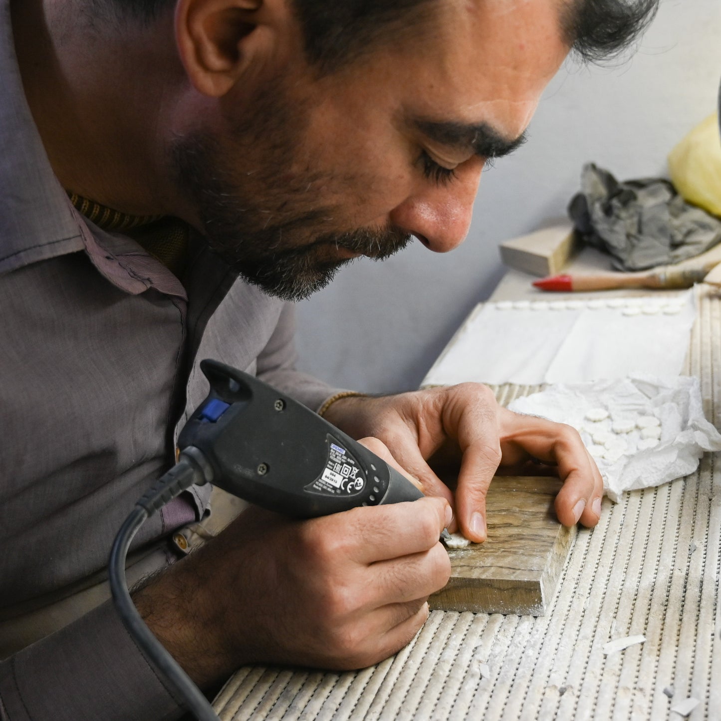 真珠貝のピアス(ホワイト)