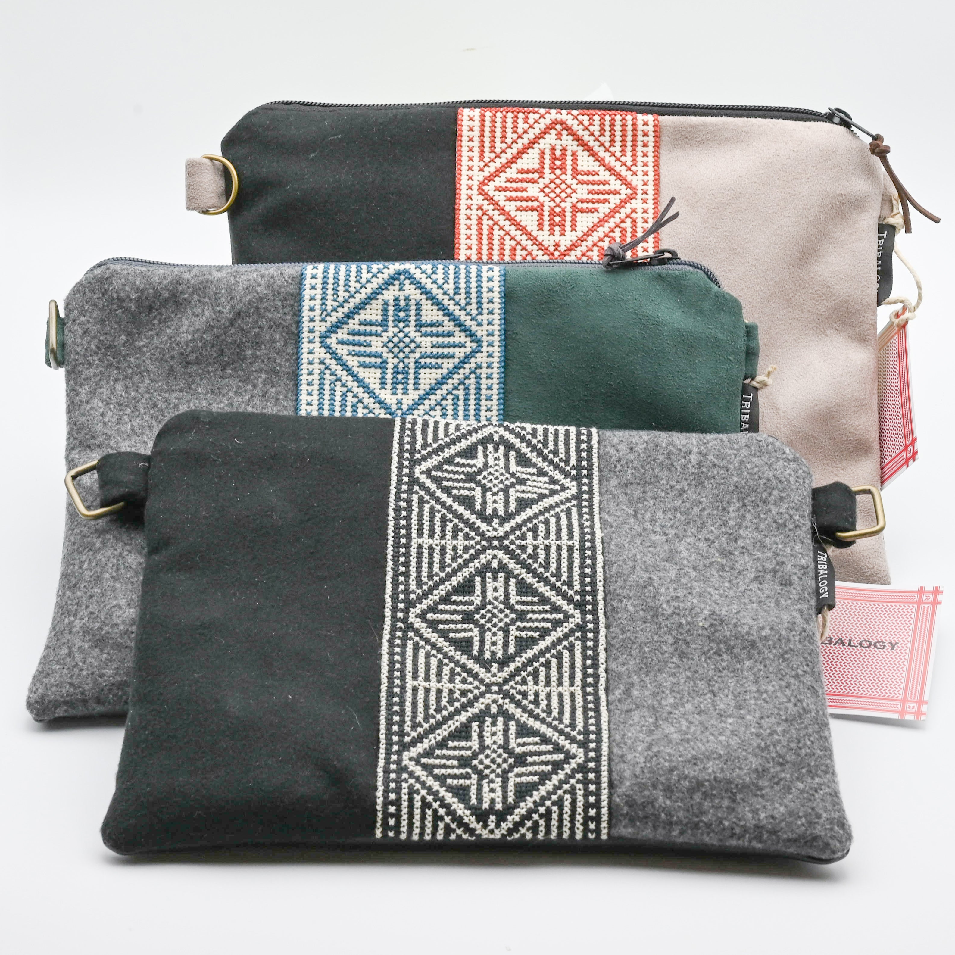 刺繍入りマルチカラーサコッシュ – Damashquie -ダマシュキエ-