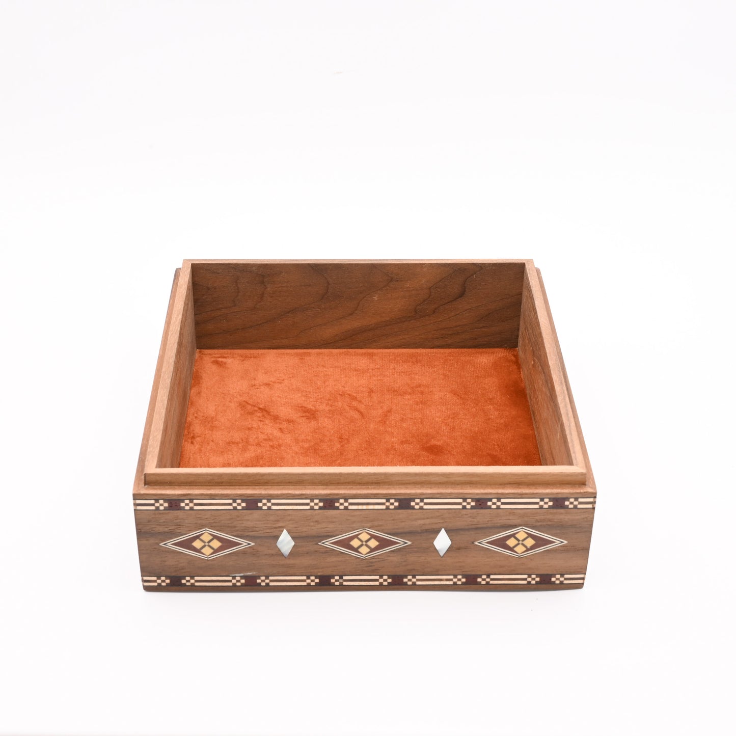 アブアベドの寄木箱 正方形大・約20cm
