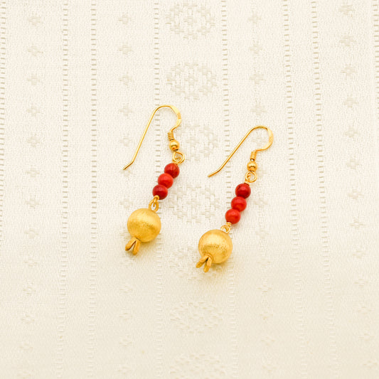 【1点のみ】ザクロのピアス　SV925